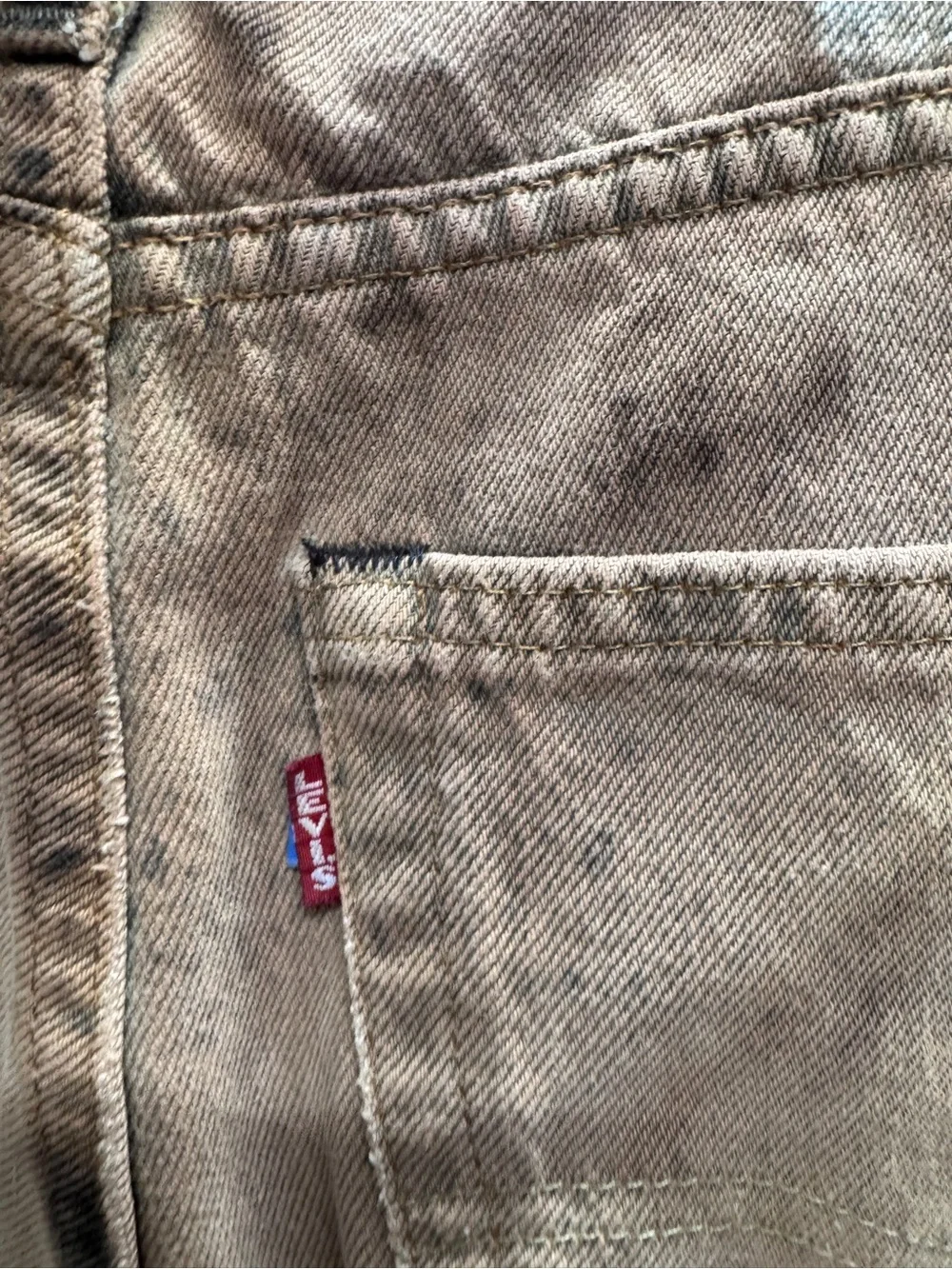 Levi’s tie dye big E Reproduction zip fly jeans sz 32